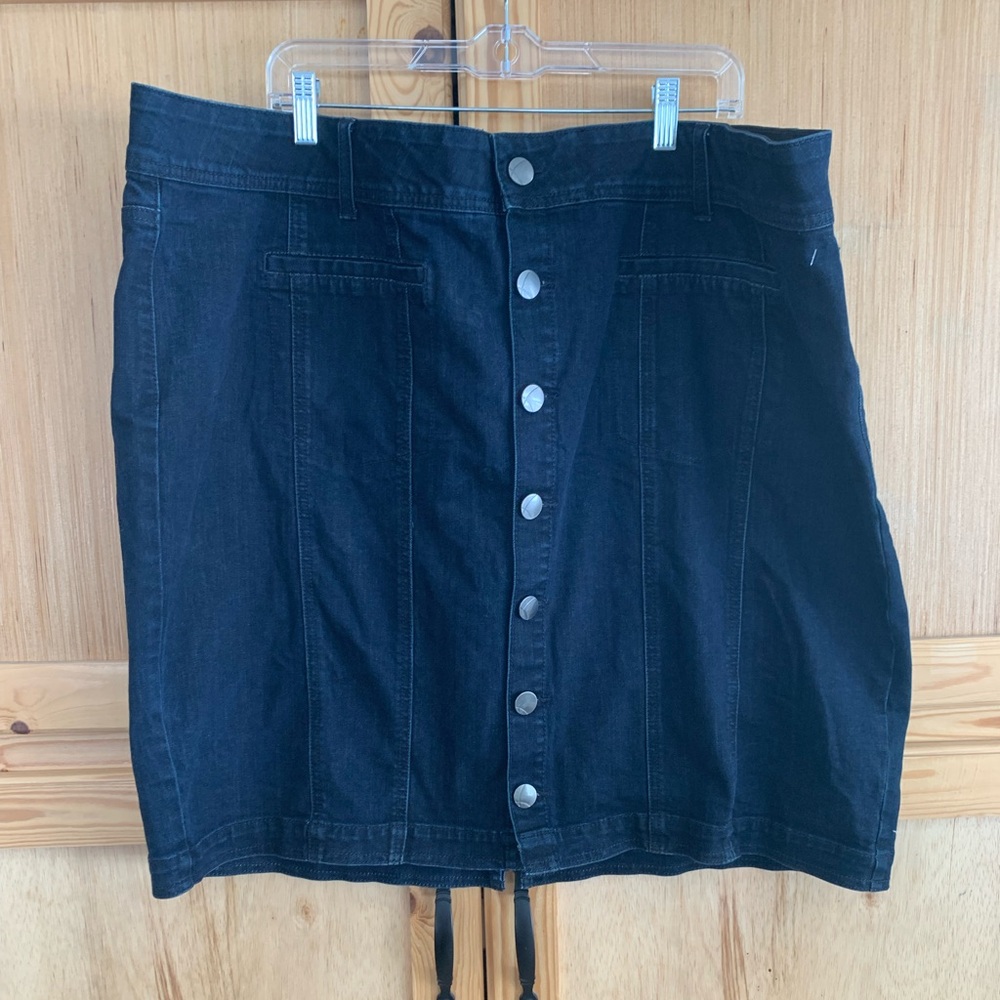 Lane Bryant New W/O Tags Above Knee Denim Skirt Sz 28 (3X)